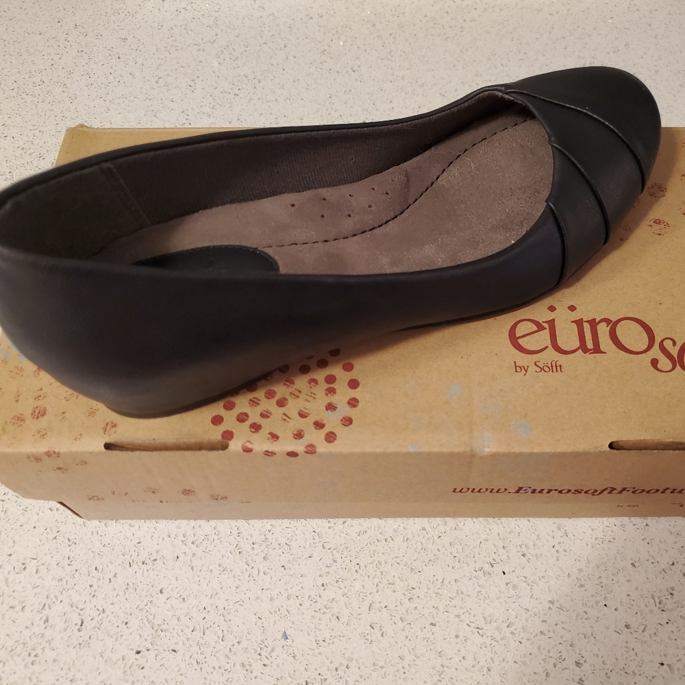 New Euro Soft Black Ballet Flats Shoes